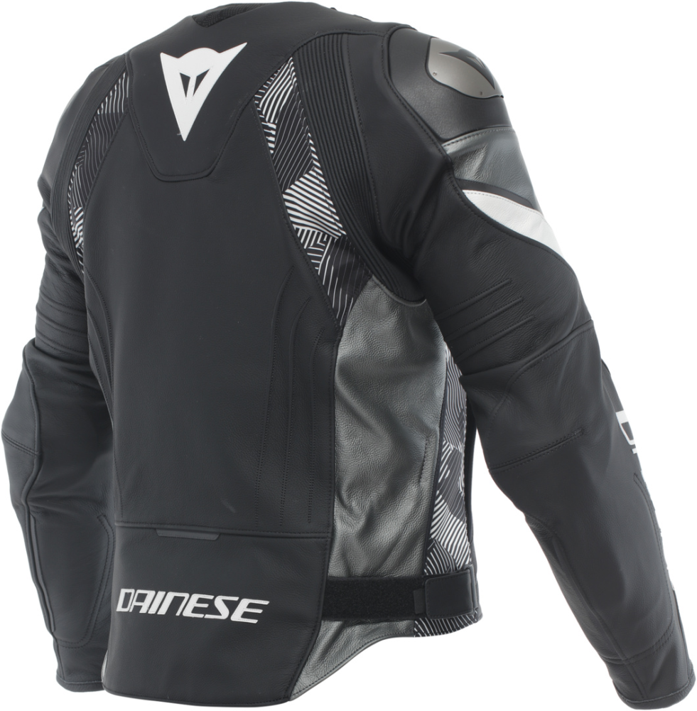 Dainese Lederjacke Avro 5 schwarz-weiss-anthrazit