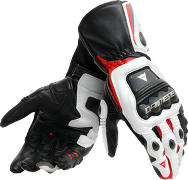 Dainese Handschuhe STEEL-PRO schwarz-weiss-rot