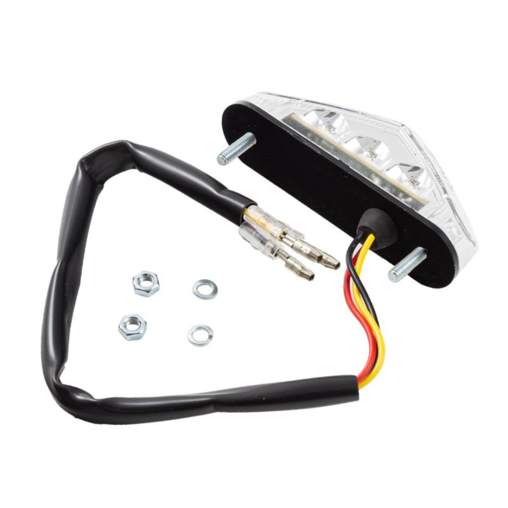 IBEX-Zieger LED-Rücklicht klar Brisk2 mit Kennzeichenbeleuchtung E-geprü