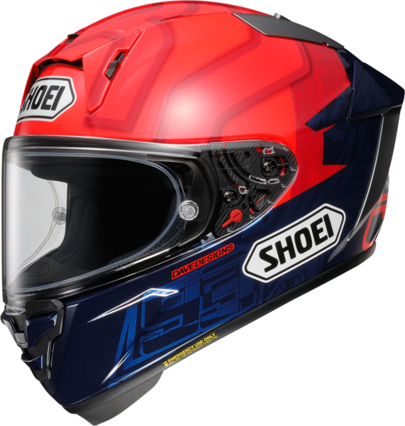 Shoei Integralhelm X-Spirit Pro Marquez 7 TC-1 rot-rot-blau