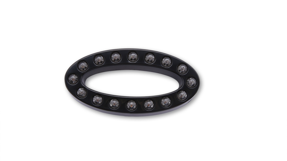 SHIN YO LED-Rücklicht MEMPHIS, schwarz, oval